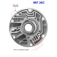 Насос L4N71B (верхняя часть с шестернями) Насос L4N71B (верхняя часть с шестернями)