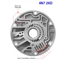 Насос L4N71B (верхняя часть с шестернями) Насос L4N71B (верхняя часть с шестернями)