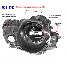 Корпус АКПП 41TE L4 2.4L 95г