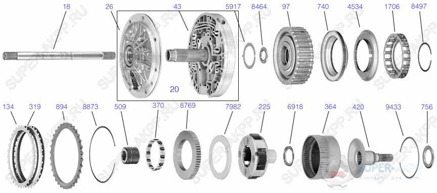 Pump/O.D.Gear Train