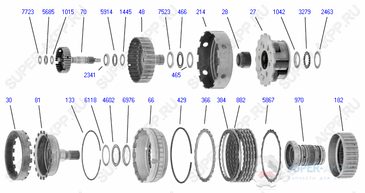 Gear Train/Output Shaft