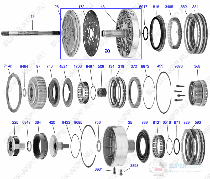 Pump/O.D.Gear Train