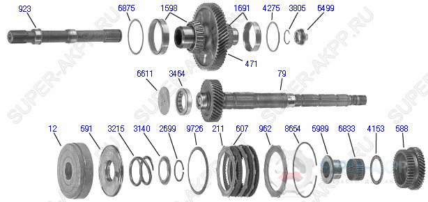 Countershaft/Diff